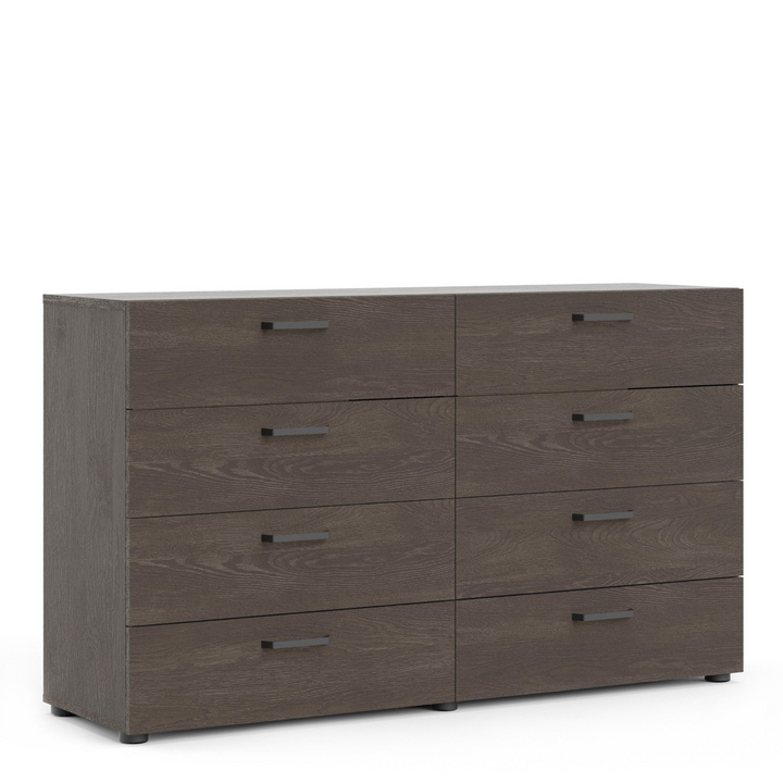 Newtownards Double Dresser 8 Drawers in Rovere Gessato Dark Oak | Chest of Drawers | Drawers 