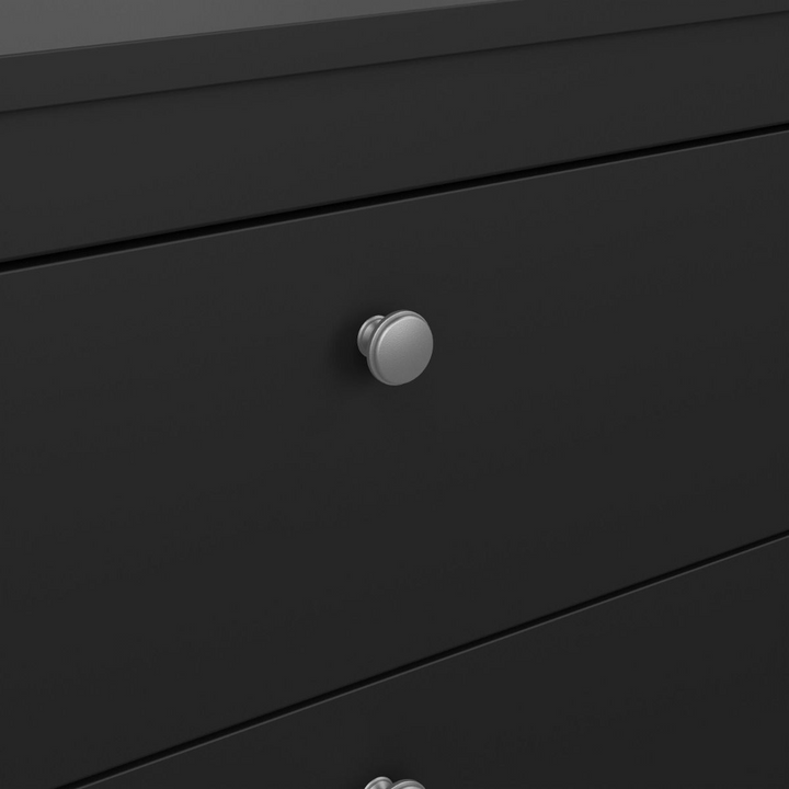 Hindley Chest 3 Drawers in Matt Black | Chest of Drawers | Drawers 