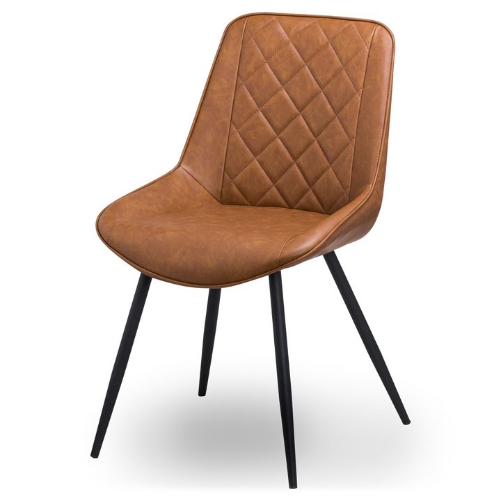 Castleford Tan Dining Chair | Dining Chair | Leather Dining Chair