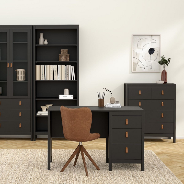 Droitwich Chest 3+2 Drawers in Matt Black | Chest of Drawers | Drawers 