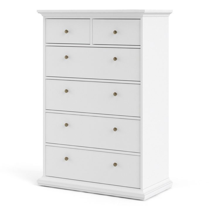 Solihull Chest of 6 Drawers in White | Chest of Drawers | Drawers 