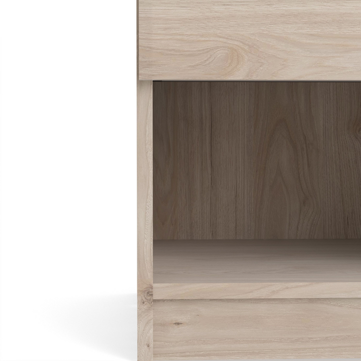 Brook Bedside 1 Drawer 1 Shelf in Jackson Hickory Oak | Bedside Cabinet | Bedside Cabinets | Bedroom Cabinet