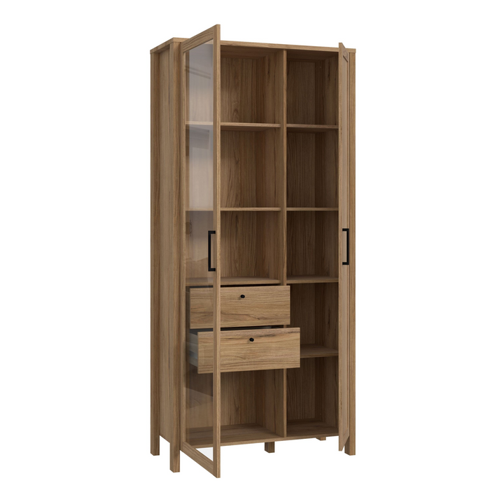 Magna Brun Display Cabinet in Waterford Oak | Dining Cabinet | Dining Cabinets