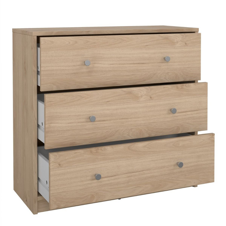 Shenley Chest of 3 Drawers in Jackson Hickory Oak | Chest of Drawers | Drawers 