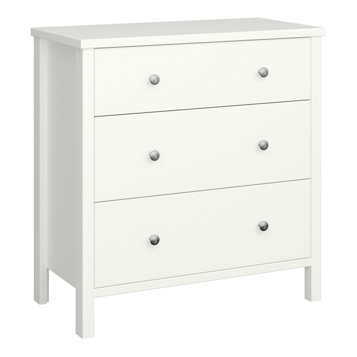 Cramlington 3 Drawer Chest Off White | Chest of Drawers | Drawers 