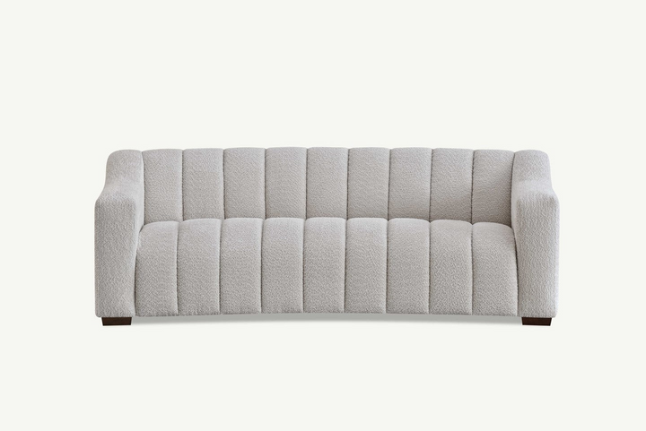 Aluxo Astoria 3 Seater Sofa in Oatmeal Boucle Fabric| Three Seater Sofa | 3 Seater Sofa | Sofas