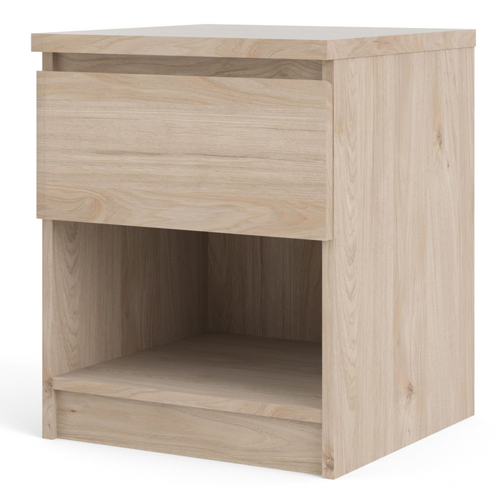 Brook Bedside 1 Drawer 1 Shelf in Jackson Hickory Oak | Bedside Cabinet | Bedside Cabinets | Bedroom Cabinet