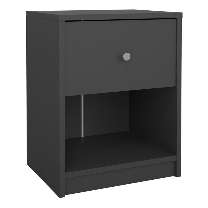 Shenley Bedside 1 Drawer in Grey | Bedside Cabinet | Bedside Cabinets | Bedroom Cabinet