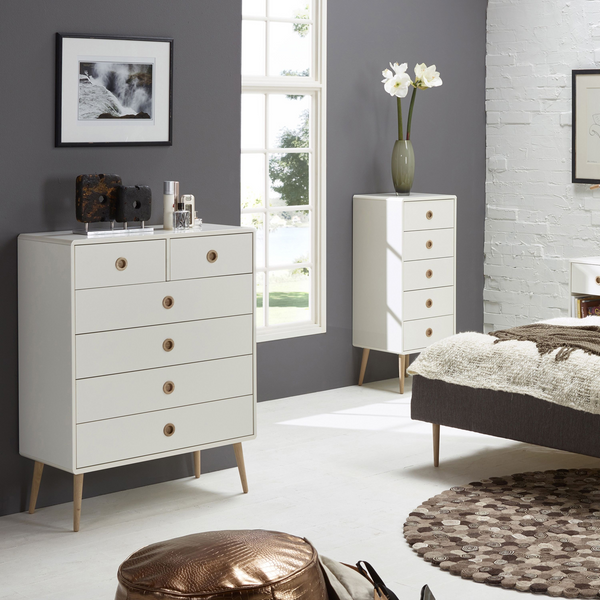 Hanwell 2+4 Chest in Off White | Chest of Drawers | Drawers 