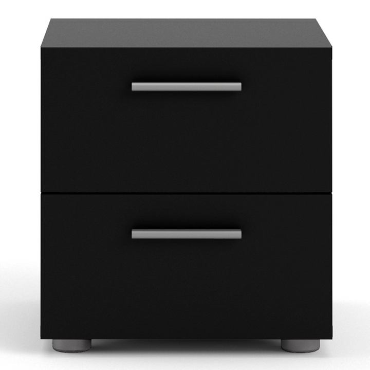 Ende Bedside 2 Drawers in Black | Bedside Cabinet | Bedside Cabinets | Bedroom Cabinet