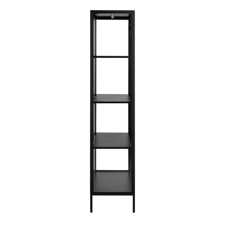 Carshalton Tall 2 Door Display Cabinet in Matt Black | Dining Cabinet | Dining Cabinets