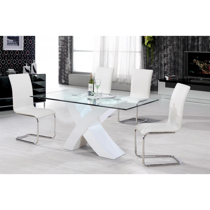 Kettering Dining Chair Chrome (Pack of 2) | Dining Chair | Chrome Dining Chair