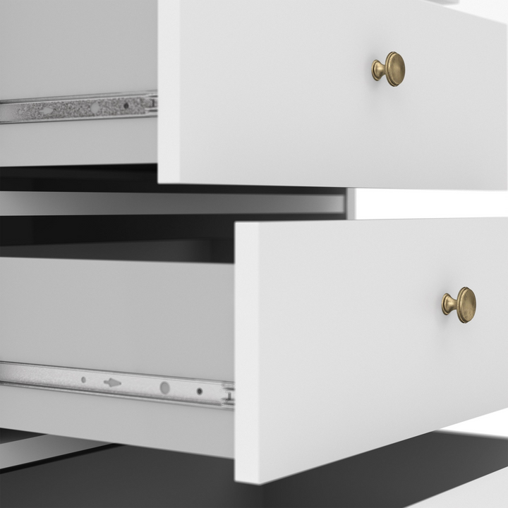 Solihull Chest 5 Drawers in White | Chest of Drawers | Drawers 