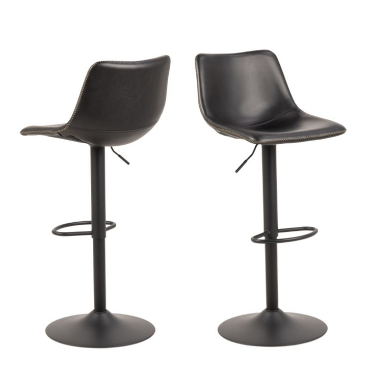 Bridlington Bar Stool in Black Set of 2 | Bar Stools | Counter Stools | Bar & Counter Stools