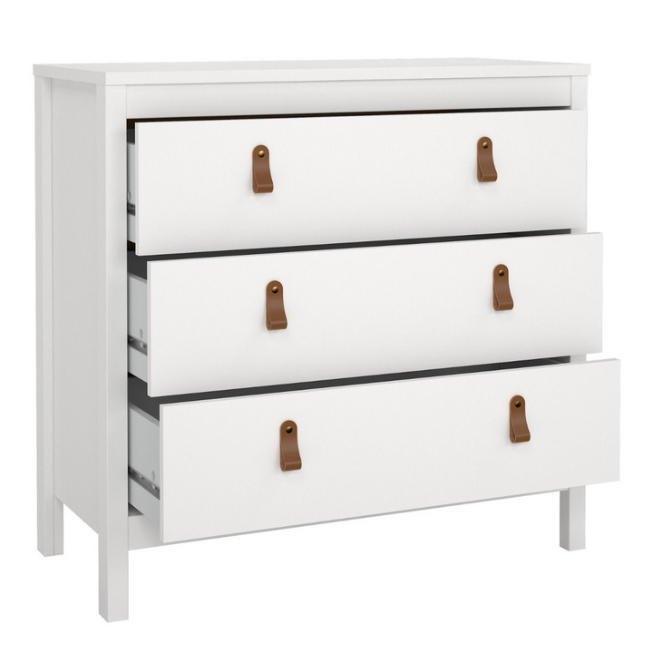 Droitwich Chest 3 Drawers in White | Chest of Drawers | Drawers 