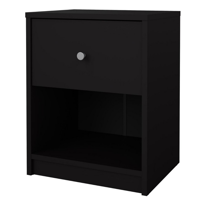 Shenley Bedside 1 Drawer in Black | Bedside Cabinet | Bedside Cabinets | Bedroom Cabinet