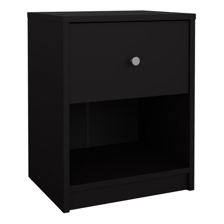 Shenley Bedside 1 Drawer in Black | Bedside Cabinet | Bedside Cabinets | Bedroom Cabinet