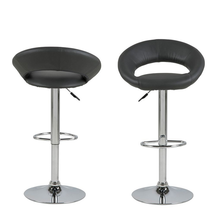 Walkden Black Swivel Bar Stool with Open Back | Bar Stools | Counter Stools | Bar & Counter Stools