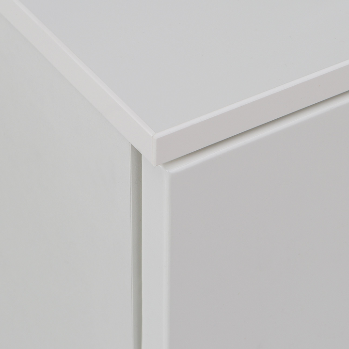 Bloxwich Bedside in White/White High Gloss | Bedside Cabinet | Bedside Cabinets | Bedroom Cabinet