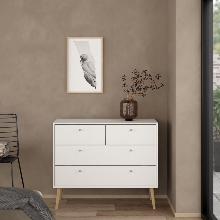 Darlaston Chest 2 + 2 Drawers White | Chest of Drawers | Drawers 