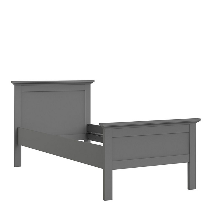 Solihull Single Bed (90 x 200) in Matt Grey | Beds | Single Bed