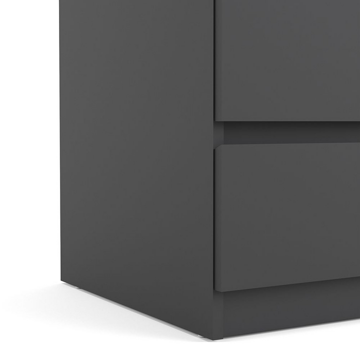 Brook Narrow Chest of 5 Drawers in Black Matt | Chest of Drawers | Drawers 