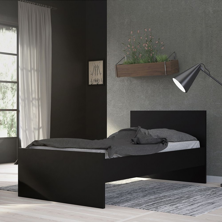 Brixton Single Bed 3ft (90 x 190) in Black Matt | Beds | Single Bed