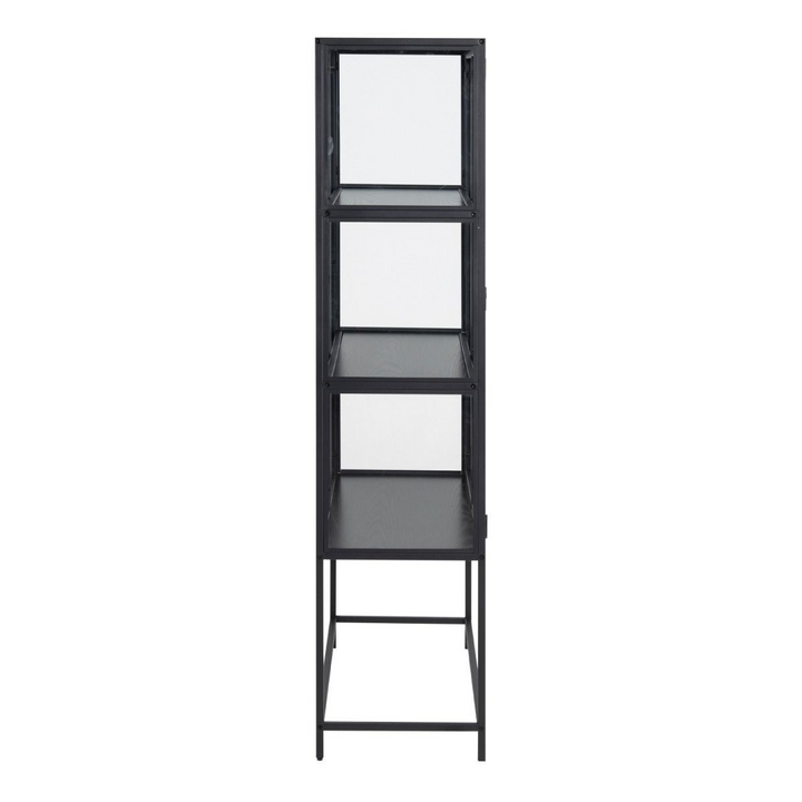 Wishaw 2 Glass Door Display Cabinet in Black | Dining Cabinet | Dining Cabinets