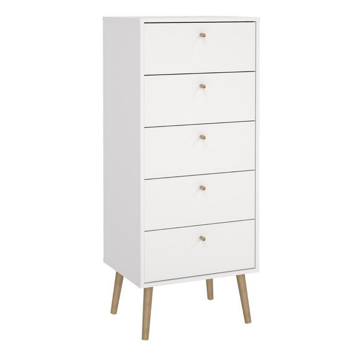 Darlaston Chest 5 Drawers White | Chest of Drawers | Drawers 