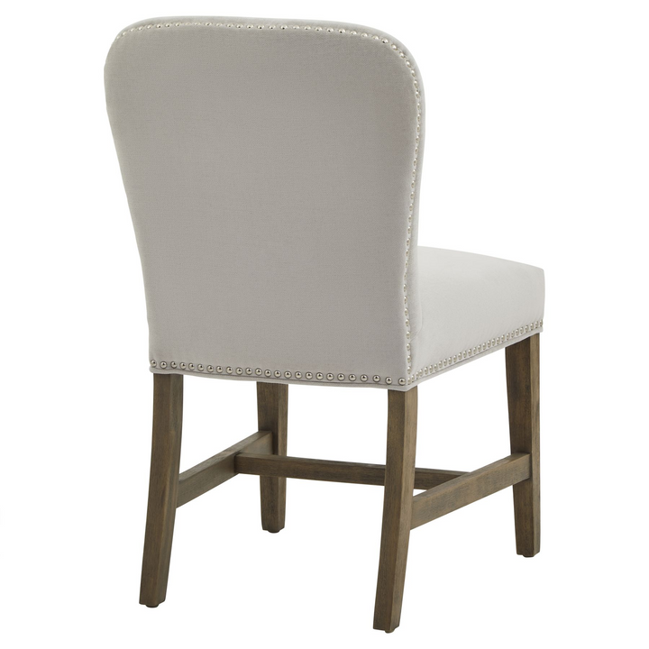 Aldridge Grey Dining Chair | Dining Chair | Fabric Dining Chair | Wooden Dining Chair