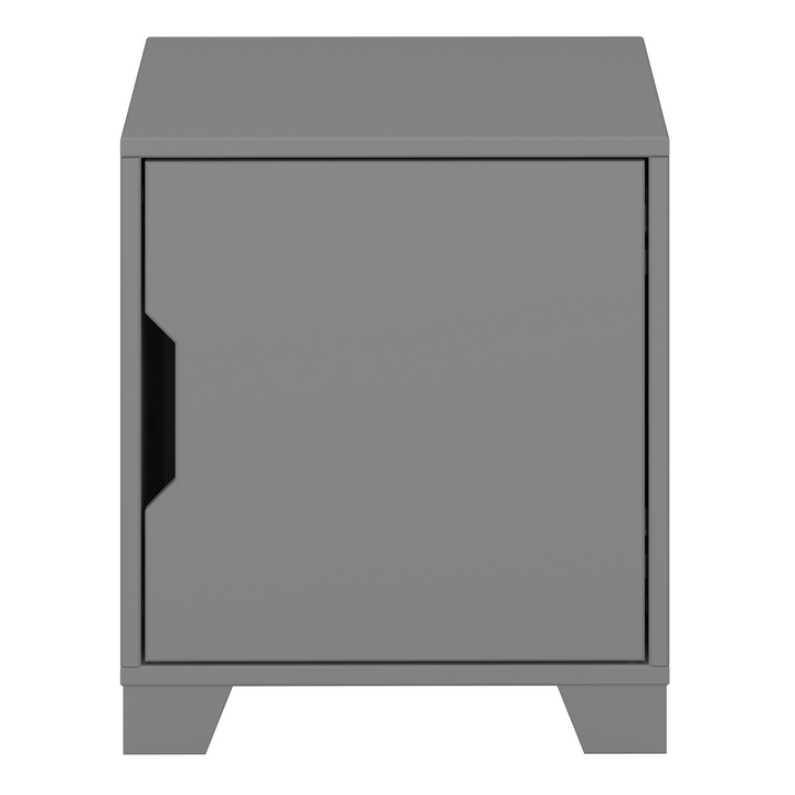 Auckland Bedside Table 1 Door in Folkestone Grey | Bedside Cabinet | Bedside Cabinets | Bedroom Cabinet