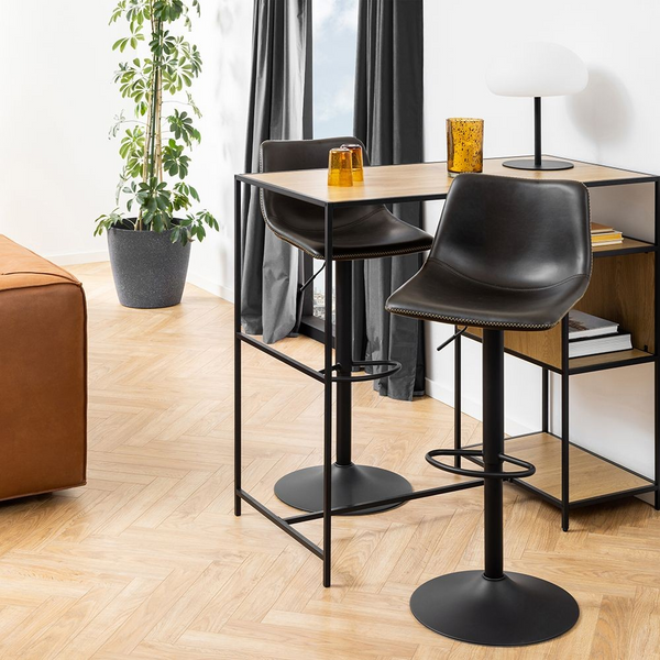 Bridlington Bar Stool in Black Set of 2 | Bar Stools | Counter Stools | Bar & Counter Stools