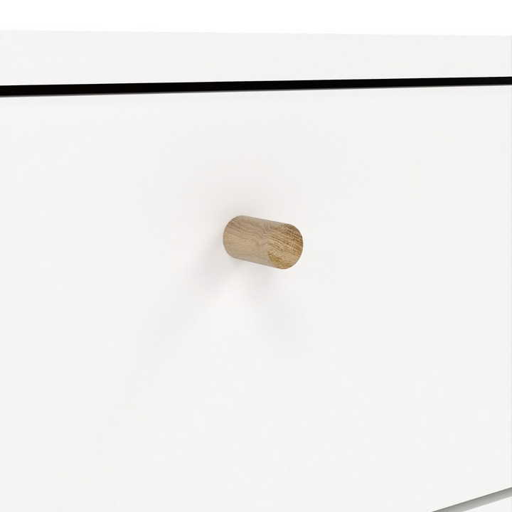 Broadstairs Nightstand 1 Door + 1 Drawer White | Bedside Cabinet | Bedside Cabinets | Bedroom Cabinet