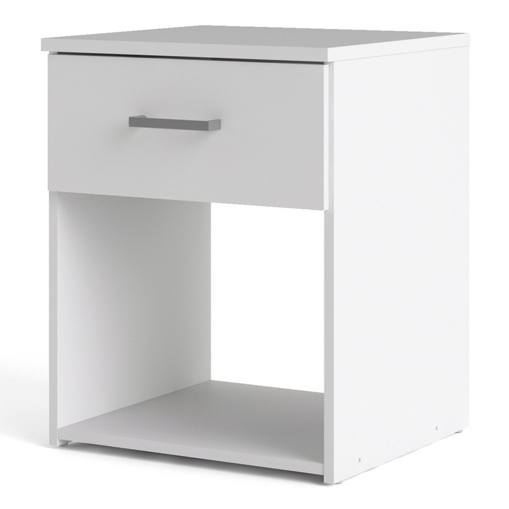 Longton Bedside 1 Drawer in White | Bedside Cabinet | Bedside Cabinets | Bedroom Cabinet