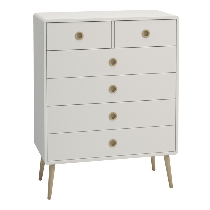 Hanwell 2+4 Chest in Off White | Chest of Drawers | Drawers 