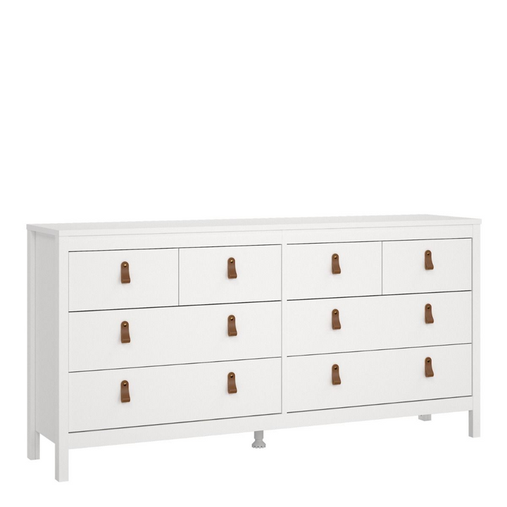 Droitwich Double Dresser 4+4 Drawers in White | Chest of Drawers | Drawers 