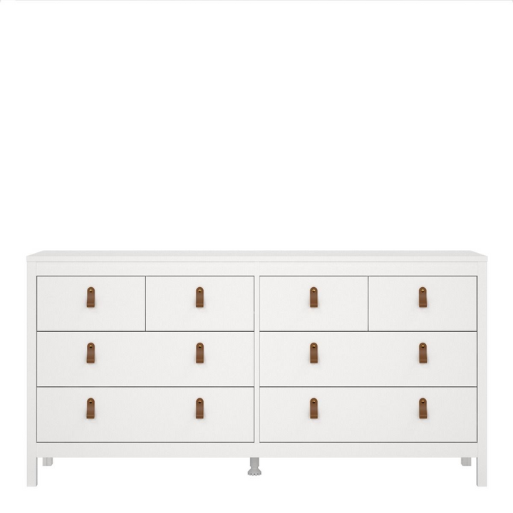 Droitwich Double Dresser 4+4 Drawers in White | Chest of Drawers | Drawers 