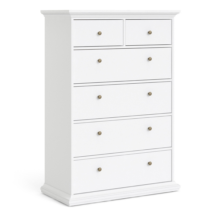 Solihull Chest of 6 Drawers in White | Chest of Drawers | Drawers 