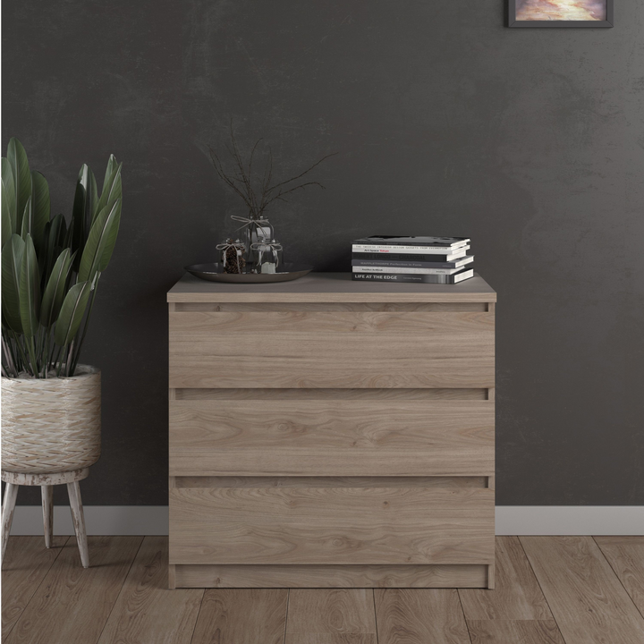 Brook Chest of 3 Drawers in Jackson Hickory Oak | Chest of Drawers | Drawers 