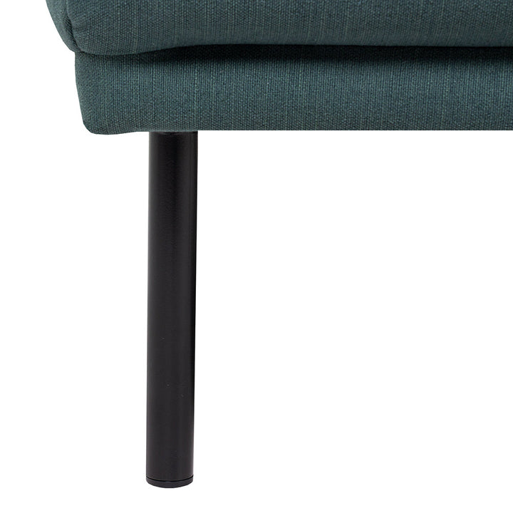 Woolwich 2.5 Seater Sofa - Dark Green, Black Legs | Two Point Five Seater Sofa | Sofa