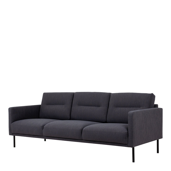 Woolwich 3 Seater Sofa - Anthracite, Black Legs | Three Seater Sofa | Sofa