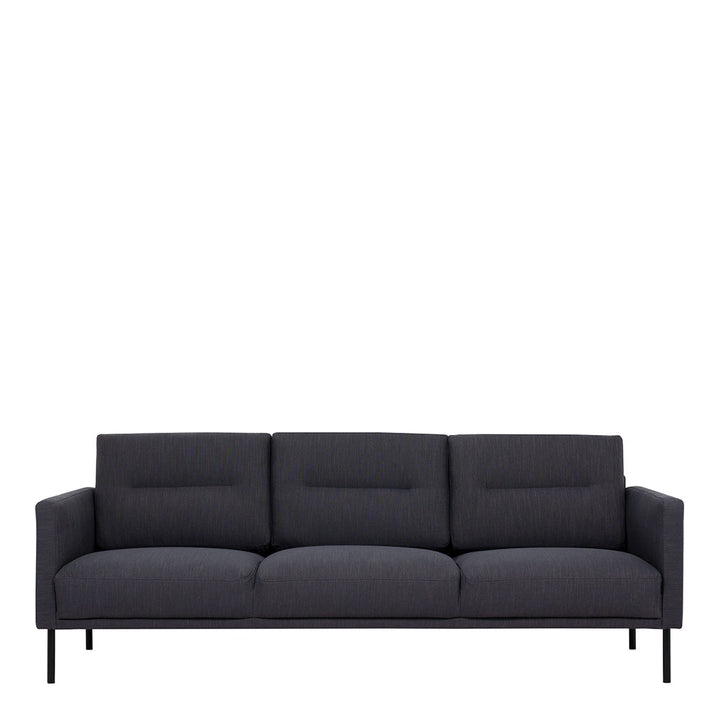 Woolwich 3 Seater Sofa - Anthracite, Black Legs | Three Seater Sofa | Sofa