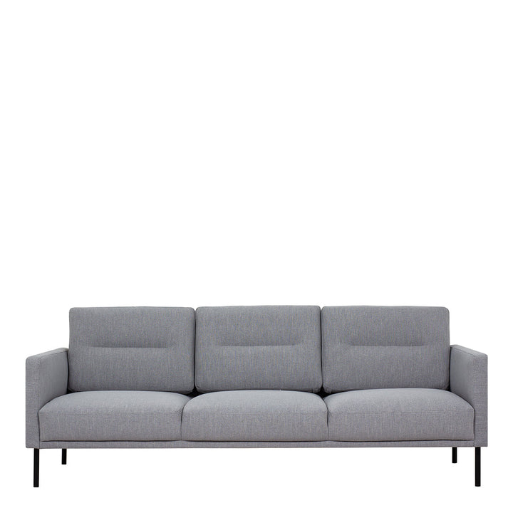 Woolwich 3 Seater Sofa - Grey, Black Legs | Three Seater Sofa | Sofa