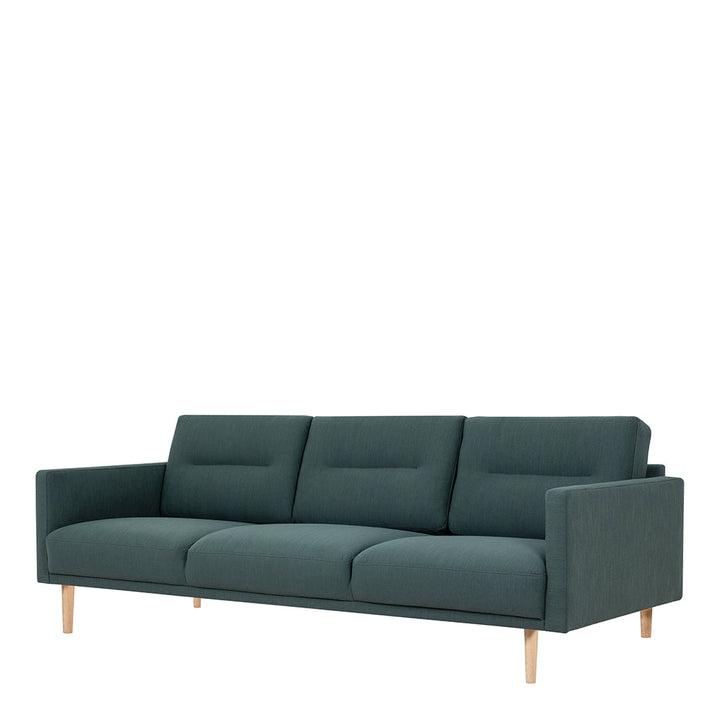 Woolwich 3 Seater Sofa - Dark Green, Oak Legs | Three Seater Sofa | Sofa