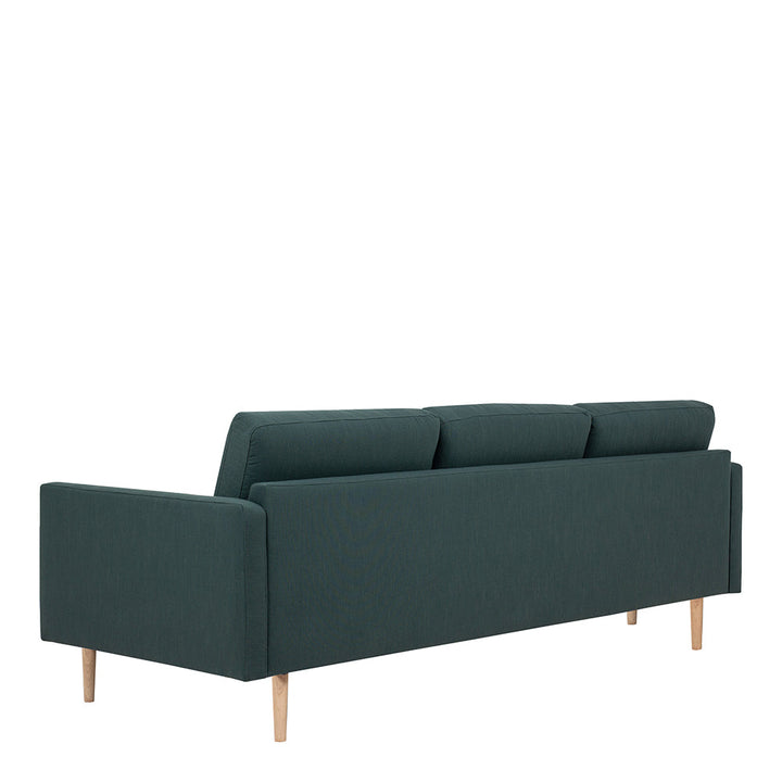 Woolwich 3 Seater Sofa - Dark Green, Oak Legs | Three Seater Sofa | Sofa