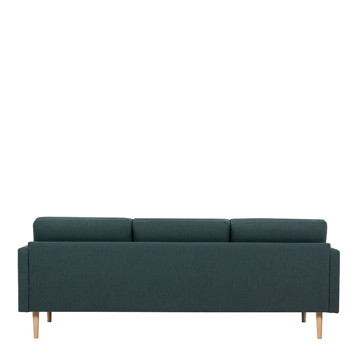 Woolwich 3 Seater Sofa - Dark Green, Oak Legs | Three Seater Sofa | Sofa