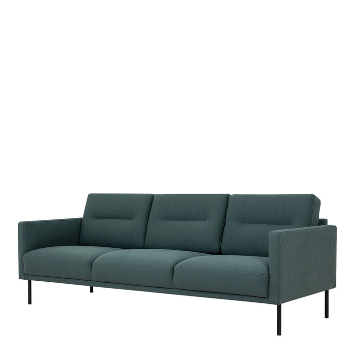 Woolwich 3 Seater Sofa - Dark Green, Black Legs | Three Seater Sofa | Sofa