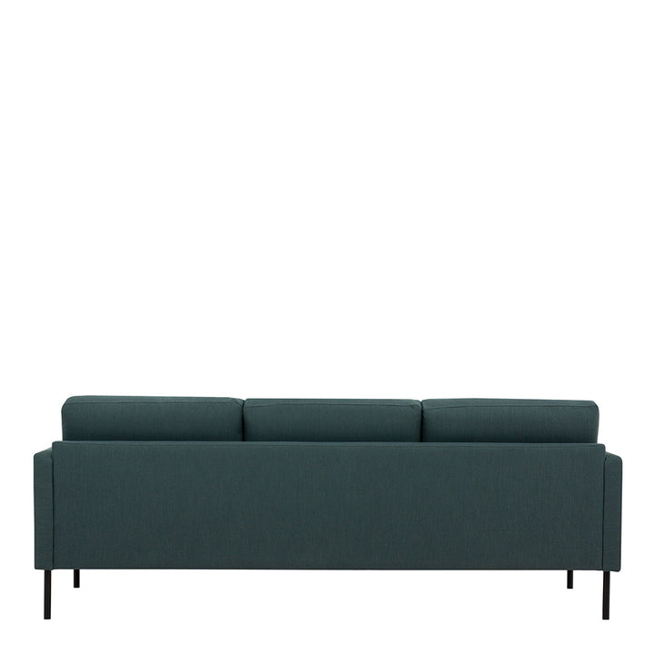 Woolwich 3 Seater Sofa - Dark Green, Black Legs | Three Seater Sofa | Sofa