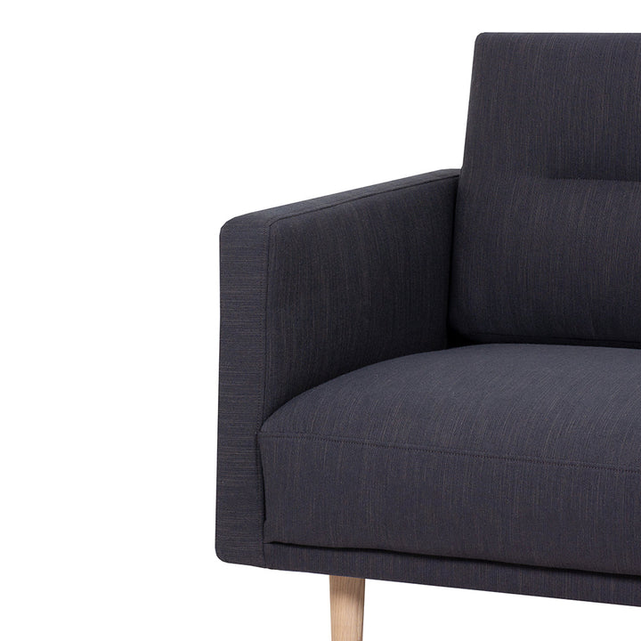 Woolwich Chaiselongue Sofa (RH) - Anthracite, Oak Legs | Chaise longue Sofa | Sofa