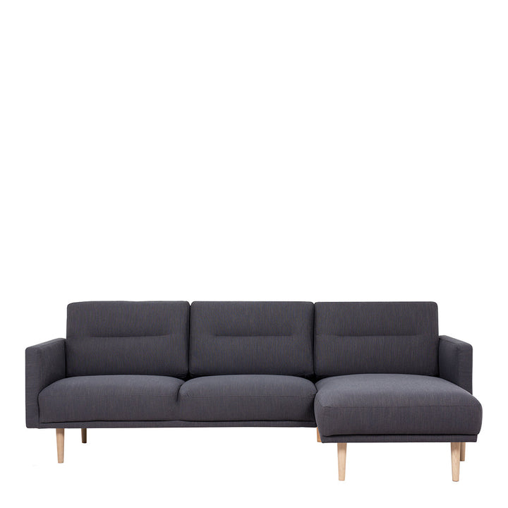 Woolwich Chaiselongue Sofa (RH) - Anthracite, Oak Legs | Chaise longue Sofa | Sofa